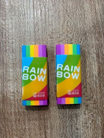 Gommes arc-en-ciel