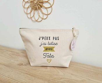 Pochette en coton personnalisée