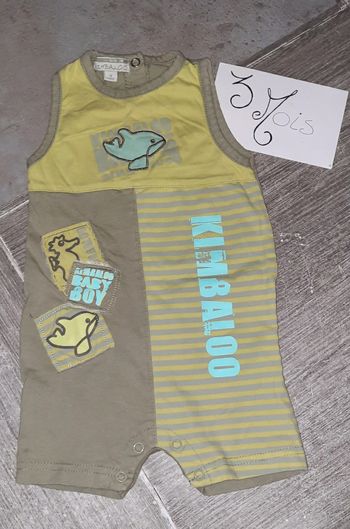 Body combishort 3 mois kimbaloo