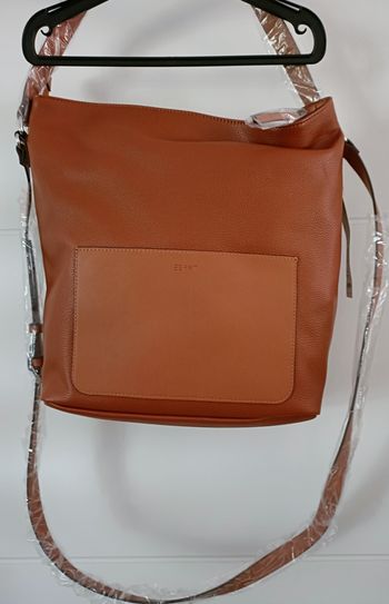 Sac bandoulière femme esprit marron/ camel