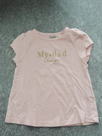T-shirt bébé fille 12 mois neuf