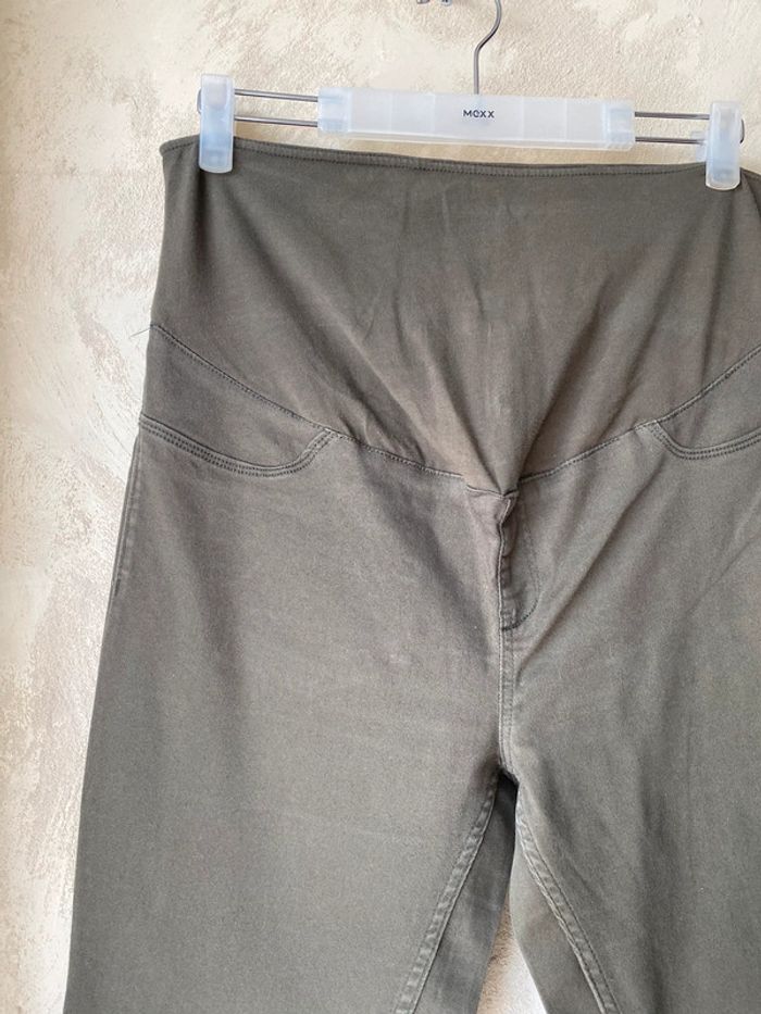 Pantalon de grossesse kaki Kiabi 40 - photo numéro 3