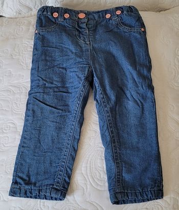 Jean intérieur polaire rose saumon