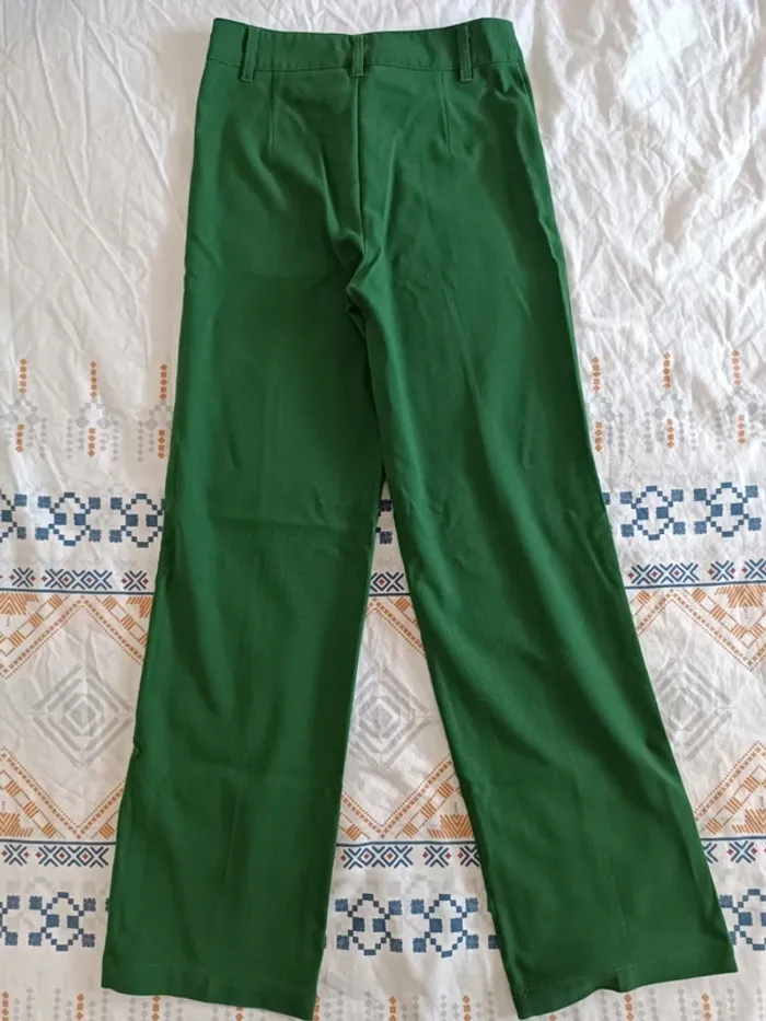 Pantalon fluide vert taille 30 - photo numéro 2