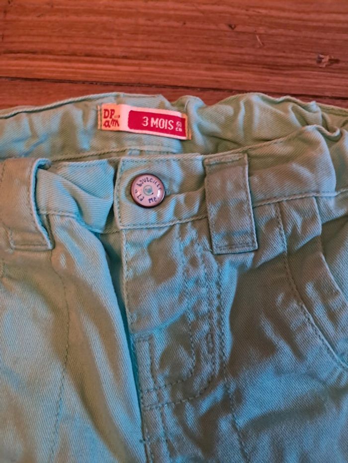 Pantalon menthe 3 mois - photo numéro 3