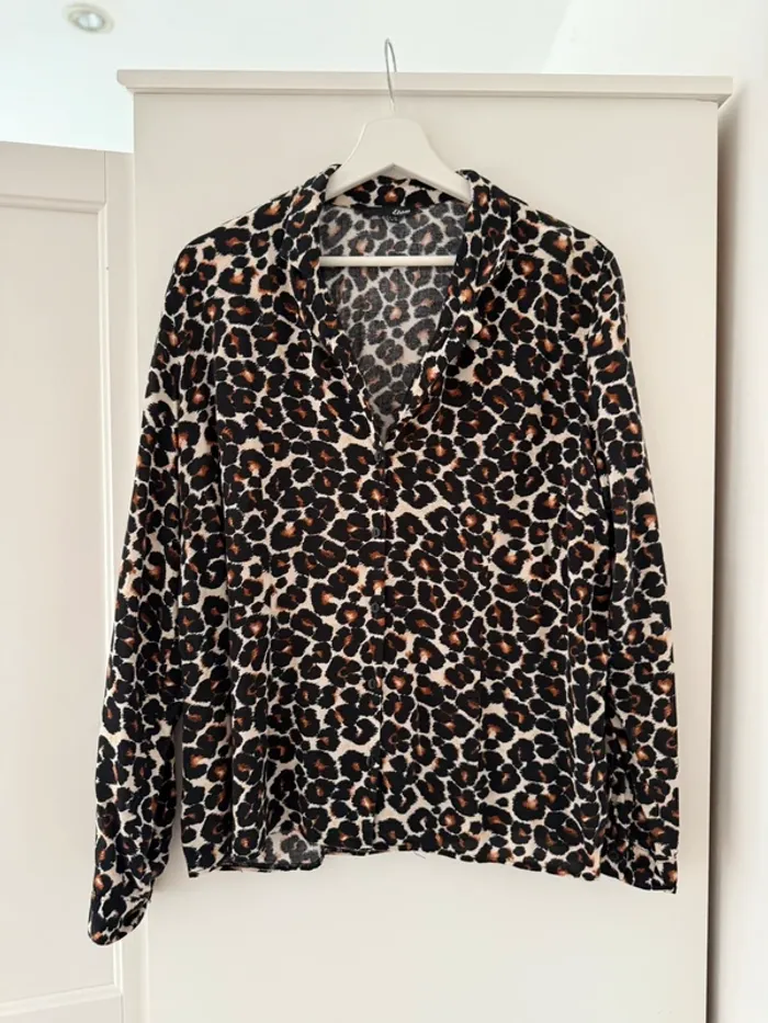 Superbe chemise blouse léopard en viscose Etam 🌸 44 - photo numéro 6