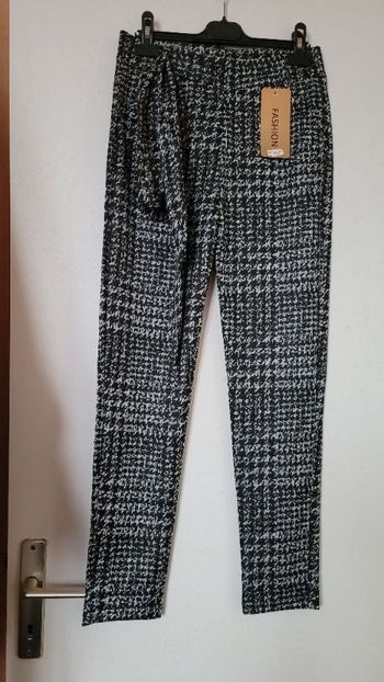 Leggings noir et blanc ceinture