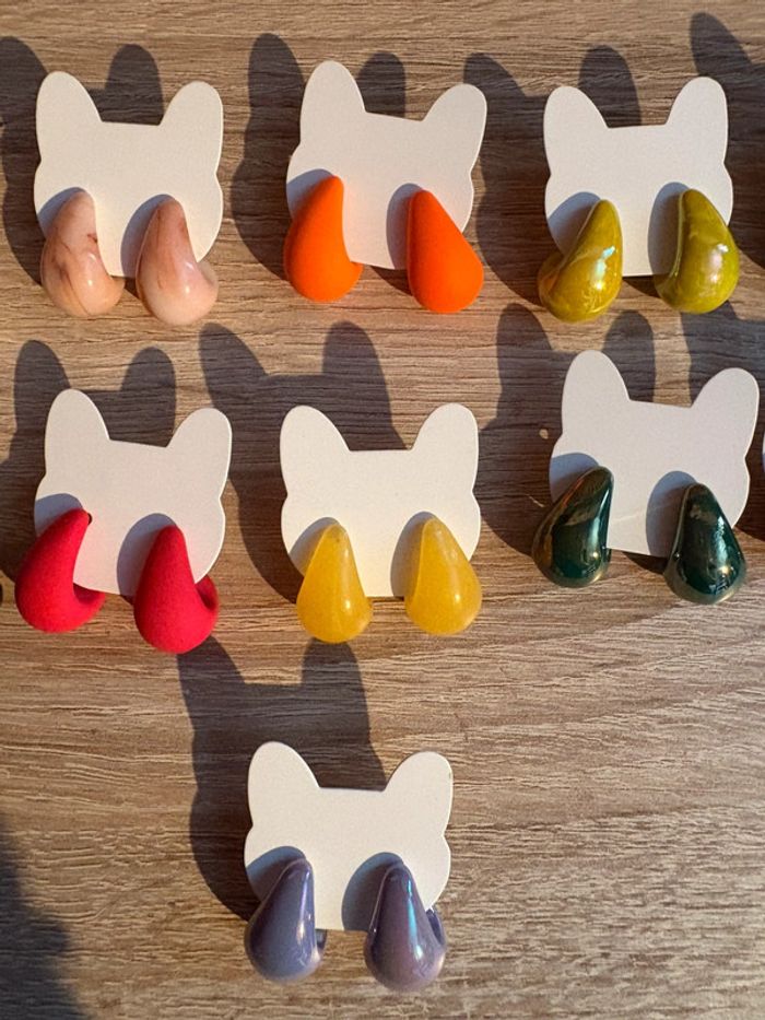 Boucles d’oreilles goutte d’eau - photo numéro 4
