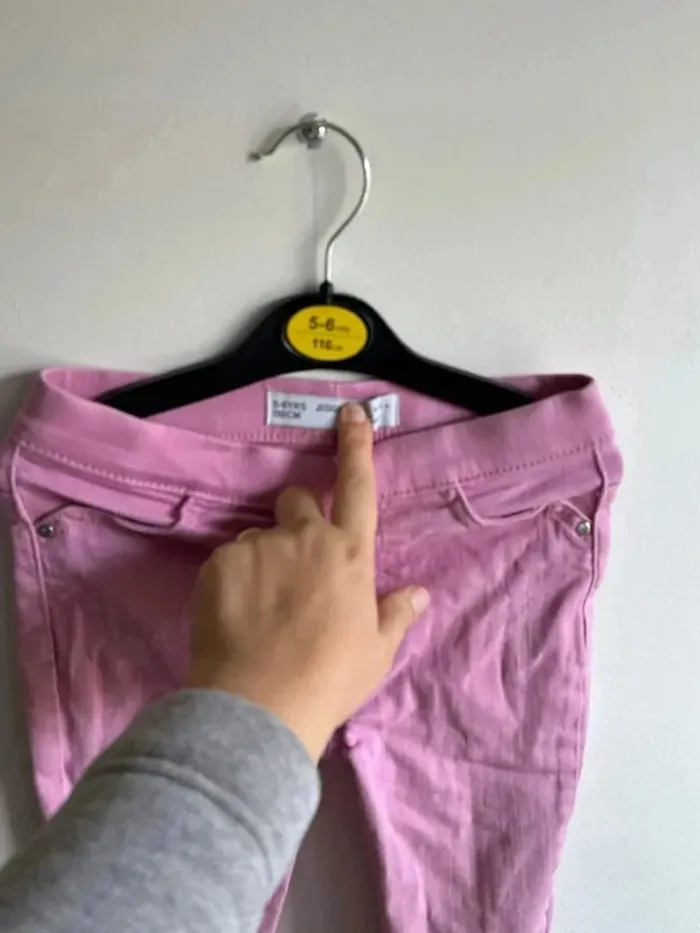 Jegging fille rose  5/6 ans 116 cm - photo numéro 7