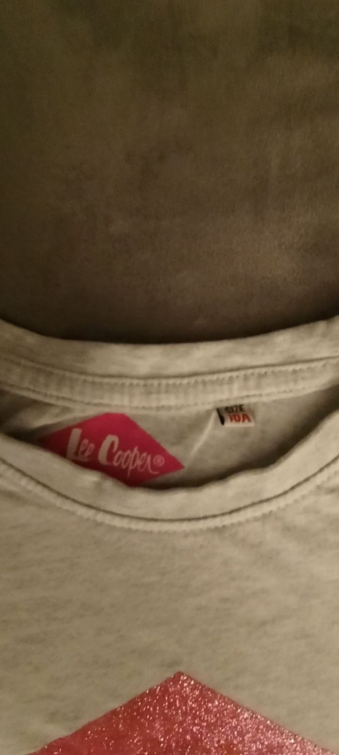 T-shirt fille 10 ans Lee Cooper - photo numéro 4