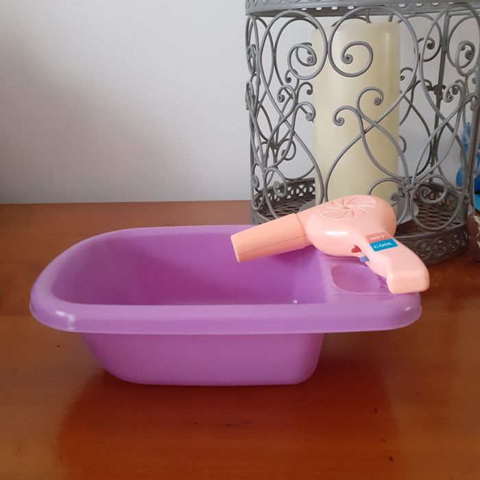 Accessoires pour mini Poupon: Baignoire & Sèche-cheveux - photo numéro 8