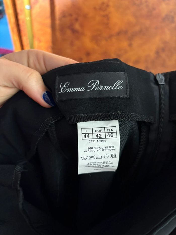 Jupe crayon noire - Emma Pernelle - Taille 46 - #jupevintage - photo numéro 3
