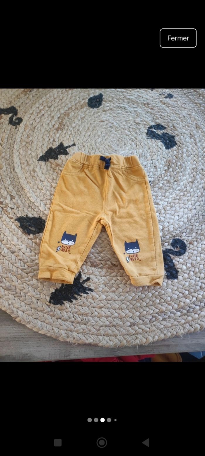 Lot 6 pantalons bébé garçon 9 mois - photo numéro 3