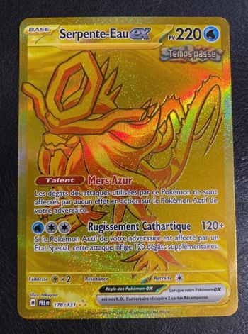 Carte Pokemon : Serpente-Eau Ex Gold 178/131 )
