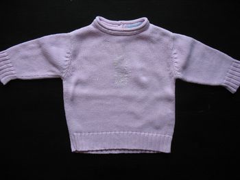 PULL ROSE CLAIR BÉBÉ FILLE "OBAIBI" - 6 MOIS - n°02