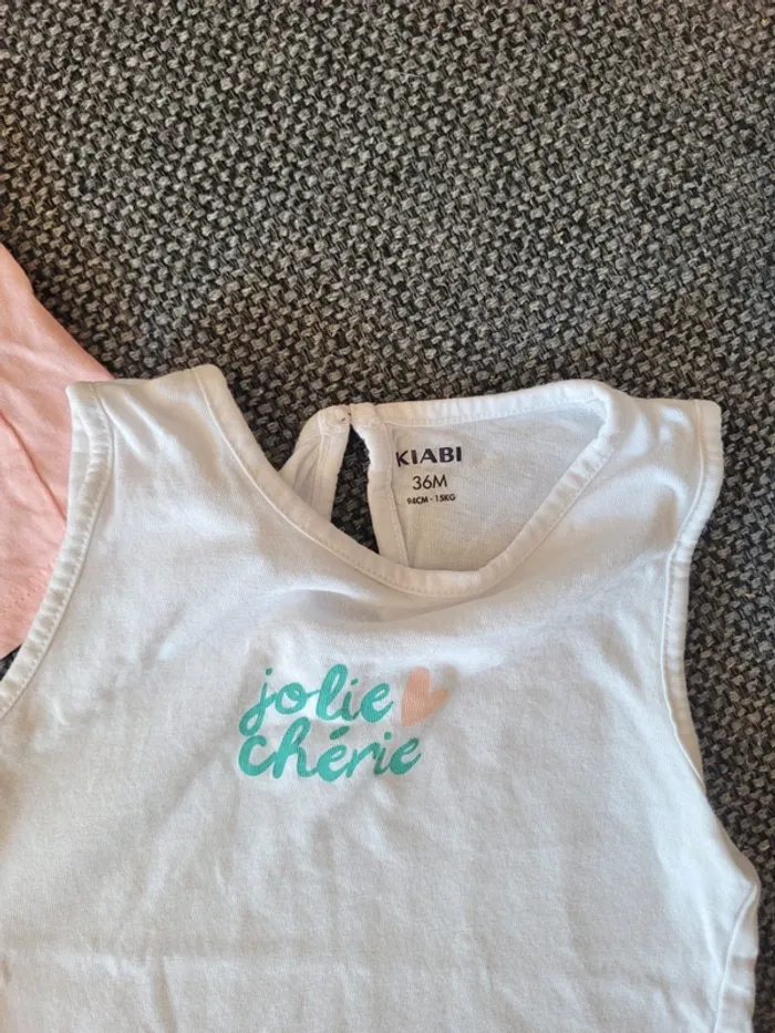 Lot 2 débardeurs fille 36 mois - photo numéro 4