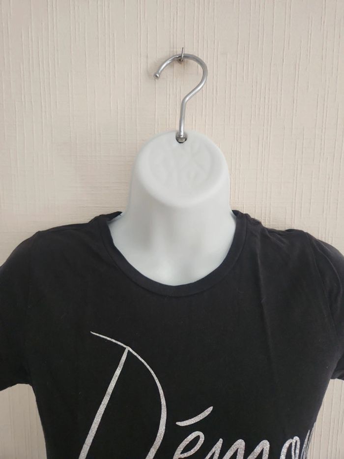 Tee-shirt manches courtes noir Le Temps des Cerises 🍒 XXS - photo numéro 4
