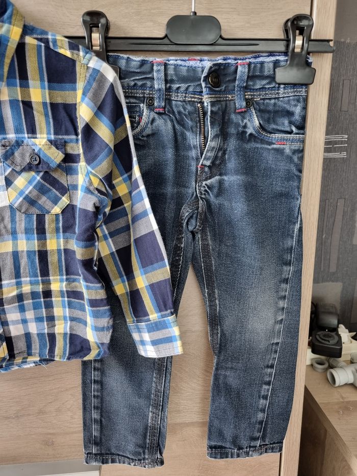 Ensemble chemise orchestra et jeans okaidi 2 ans - photo numéro 3