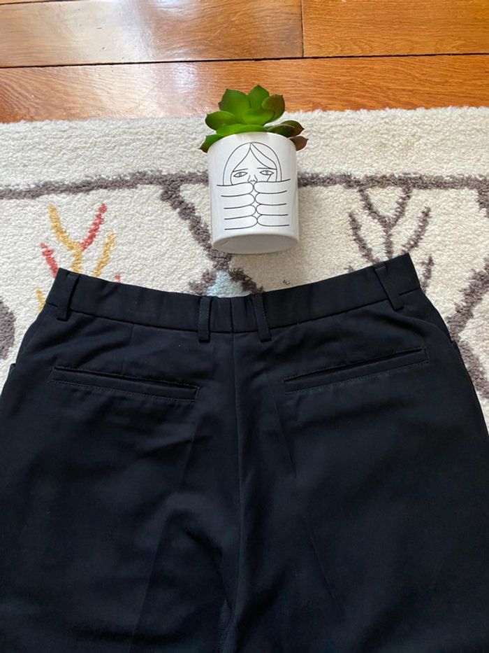 pantalon de costume, à plis et à jambe large sans marque - photo numéro 5