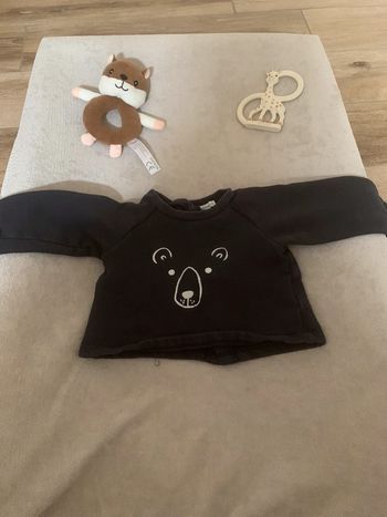 Pull ourson taille 9 mois