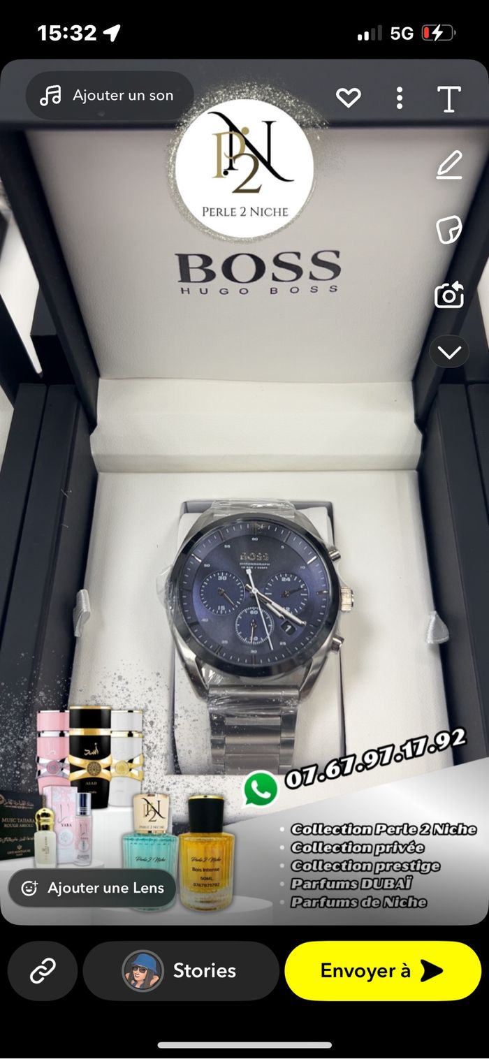 Montre Hugo Boss Top Bleu – Chronographe Homme - photo numéro 5
