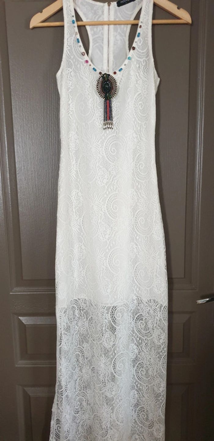 Robe dentelle blanche "Moody's" - photo numéro 8