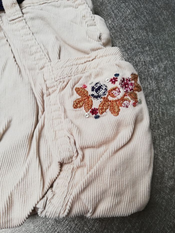 Robe velours crème 3 mois fille Sergent Major - photo numéro 2