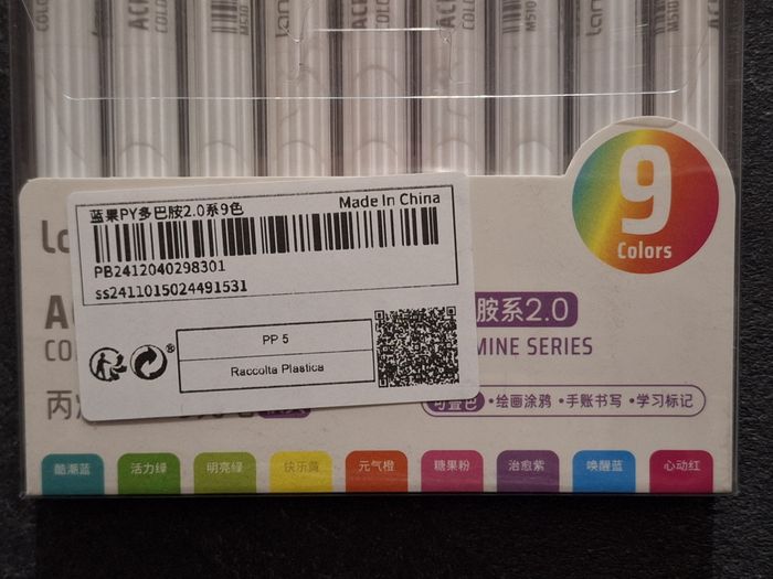 Lot de 9 crayons feutres acryliques Dopamine Series 2.0 neuf - photo numéro 4