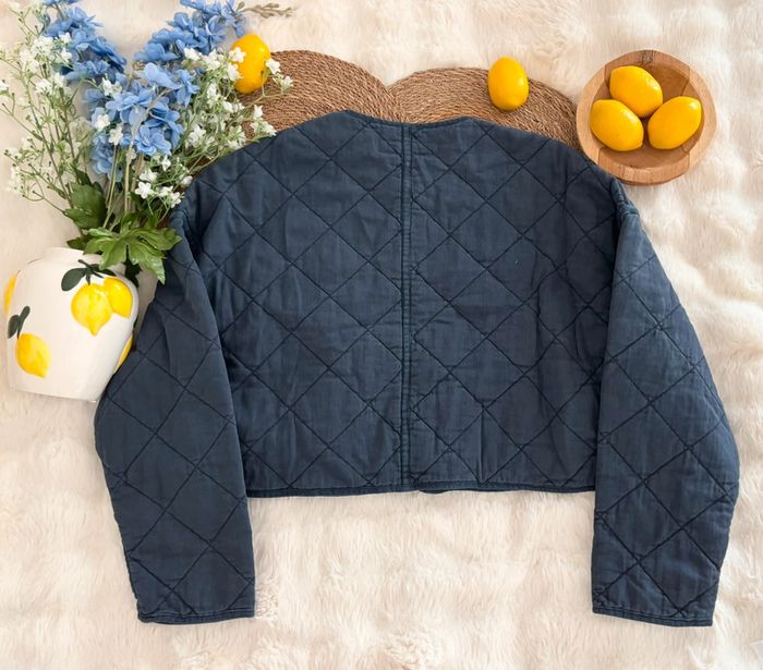 Veste bleue Zara taille L - photo numéro 5