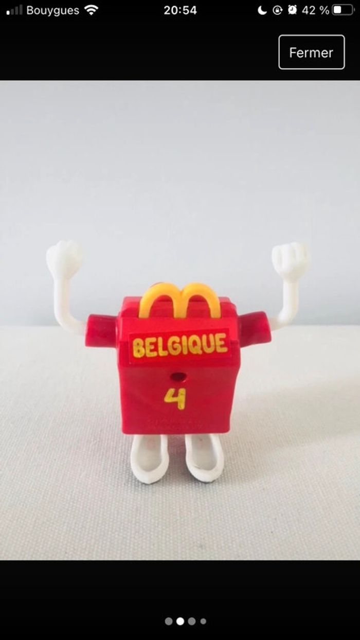 Jouet figurine mcdo foot Belgique - photo numéro 2