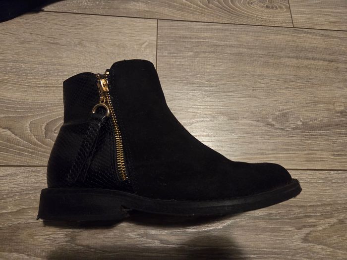 Bottines  bi matiere - photo numéro 3