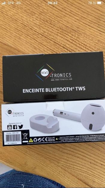 Enceintes Bluetooth neuves