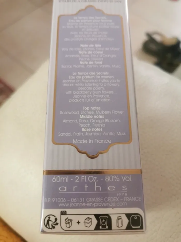 Eau de parfum le temps des secrets Jeanne en Provence - photo numéro 3