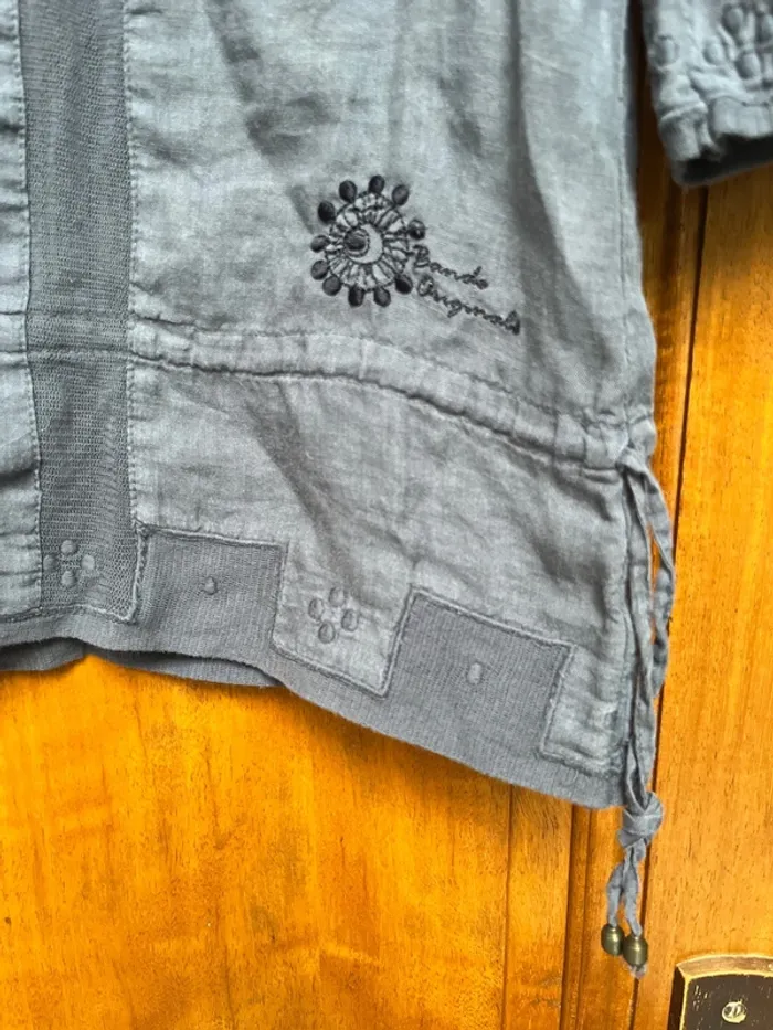Blouse, grise, bande originale, taille 40 - photo numéro 4