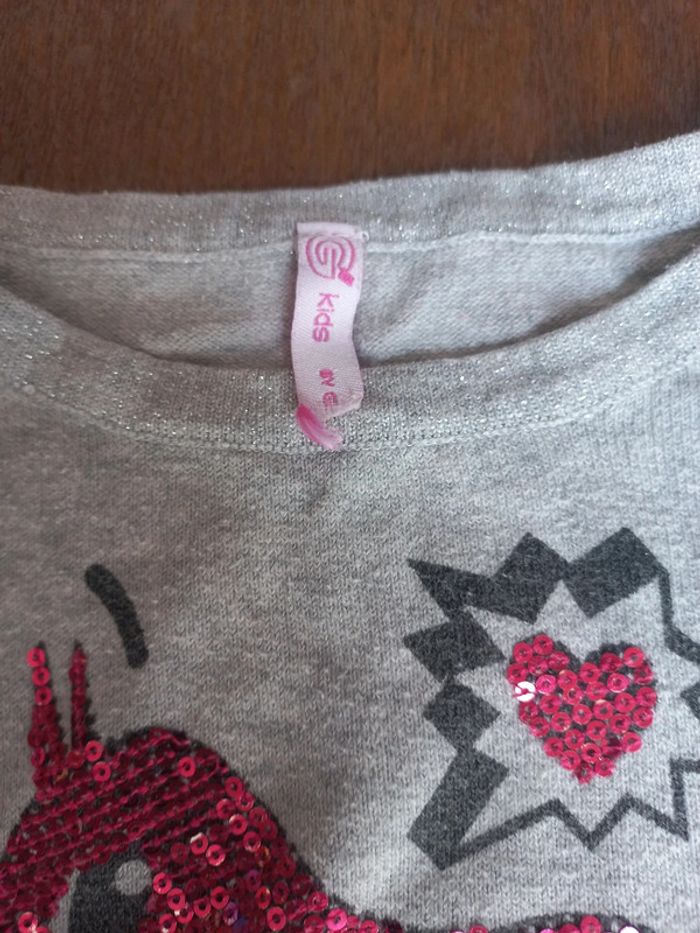Pull avec sequins roses 2/3ans Gémo - photo numéro 4