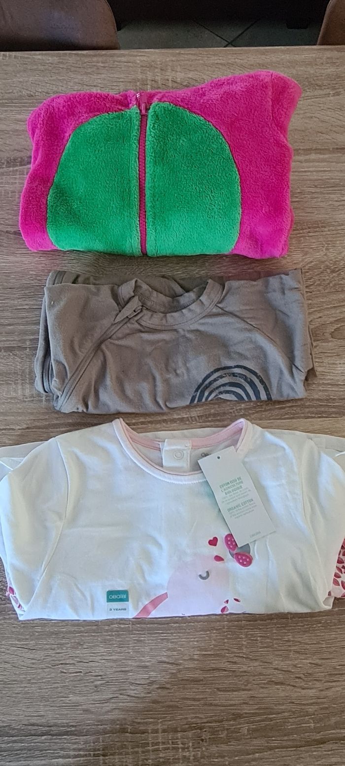 Lot 3 pyjamas fille 3 ans