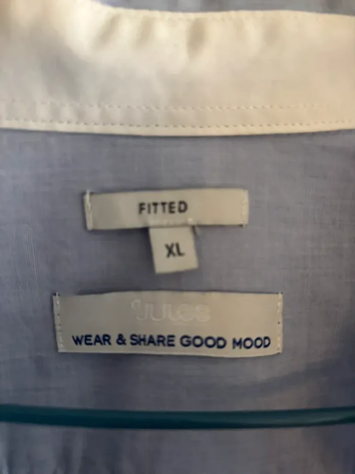 Chemise bleu de marque Jules taille 42-XL très bon état - photo numéro 2