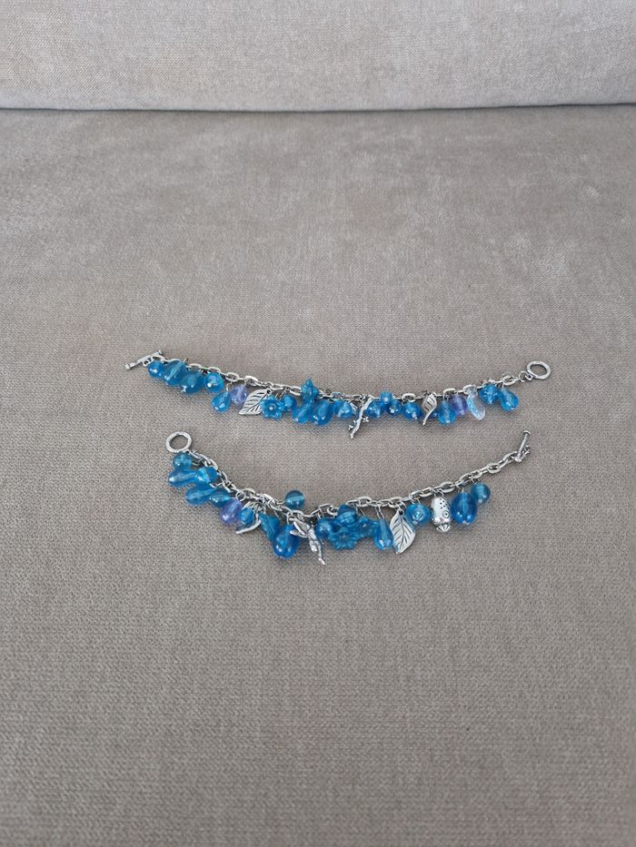 Lot bracelets argenté et bleu - photo numéro 5