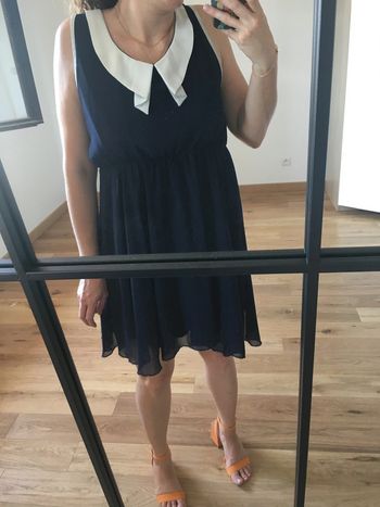 Robe courte bleu marine Iska London