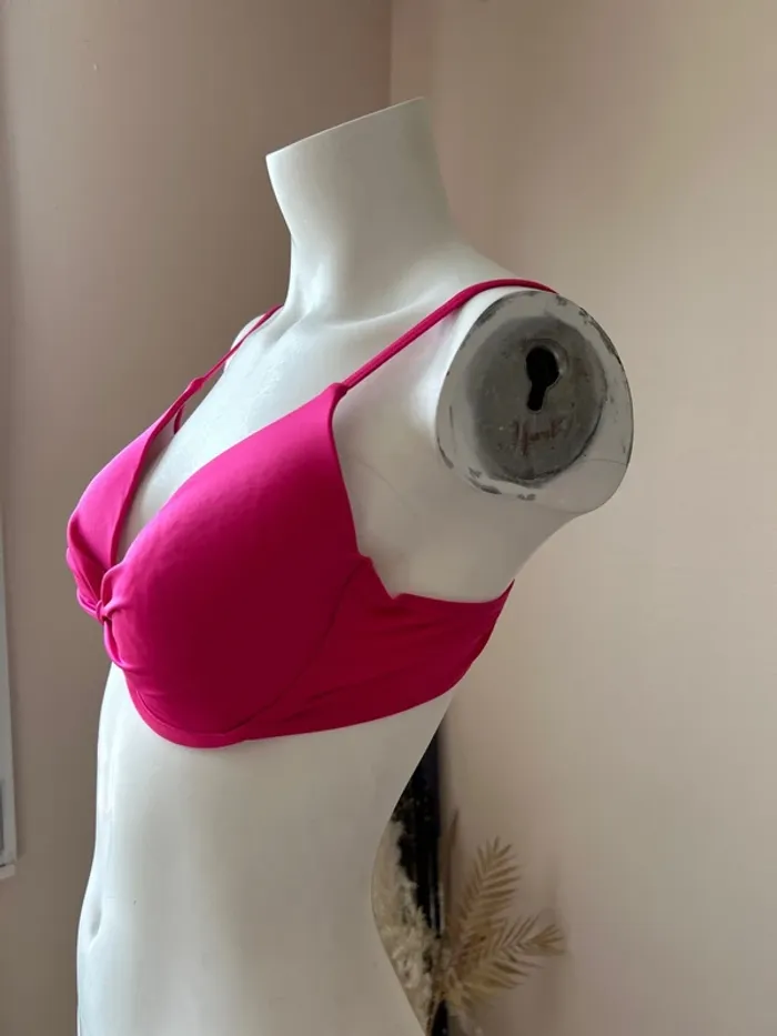 Haut maillot de bain fushia - photo numéro 2
