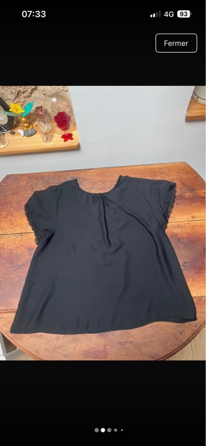Haut noir Zara décolleté dans le dos - photo numéro 2