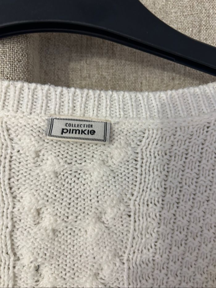 Pull Cole V blanc - photo numéro 3