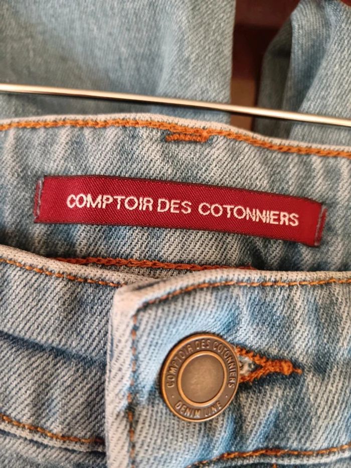 Jean bleu clair droit Comptoir des Cotonniers - photo numéro 7