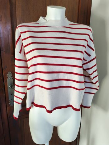 Pull-over rayures oversize Mango