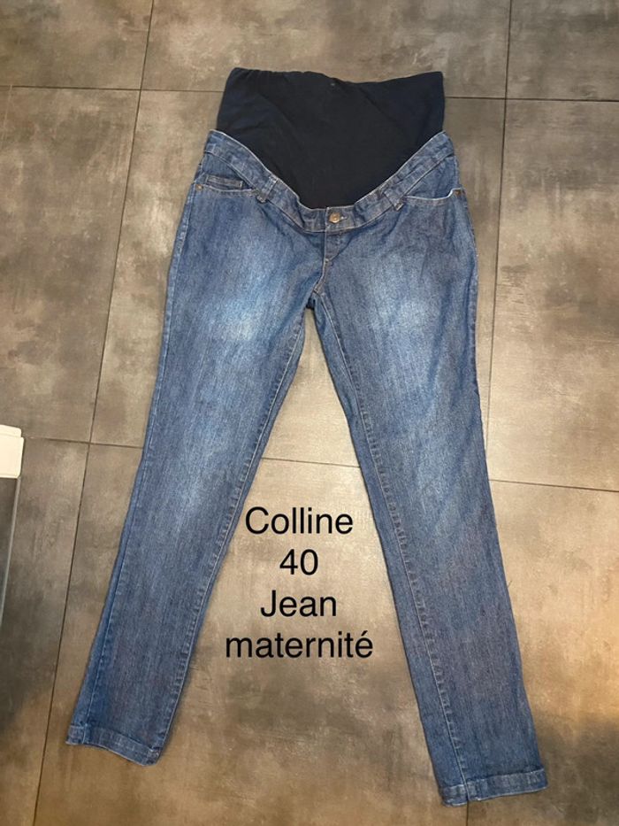 Jean bleu grossesse 40 Colline