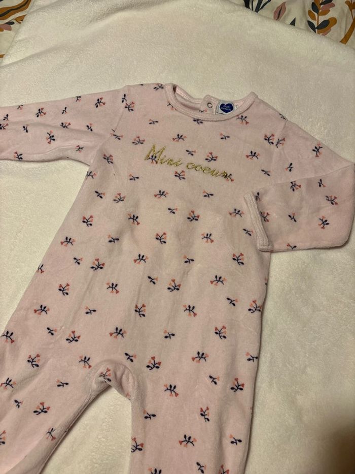 Pyjama velours 1 pièce 18 mois