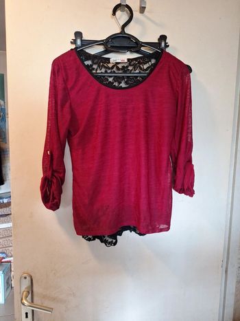 Tee-shirt dentelle dos nu 36/38