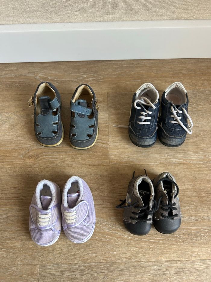 Lot chaussures bébé garçon – pointures 16 à 20 – été & marche - photo numéro 2