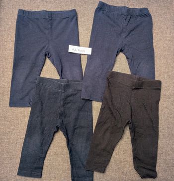 Lot de 5 leggings - 12 mois - Multi marques - Très bon état