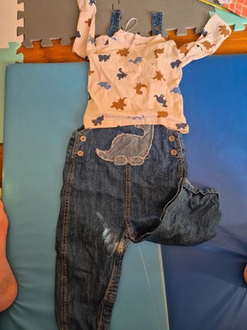 Ensemble salopette pull